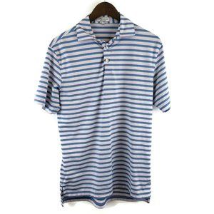 Peter Millar Mens Summer Comfort Polo Size S Striped Short Sleeve Multicolor